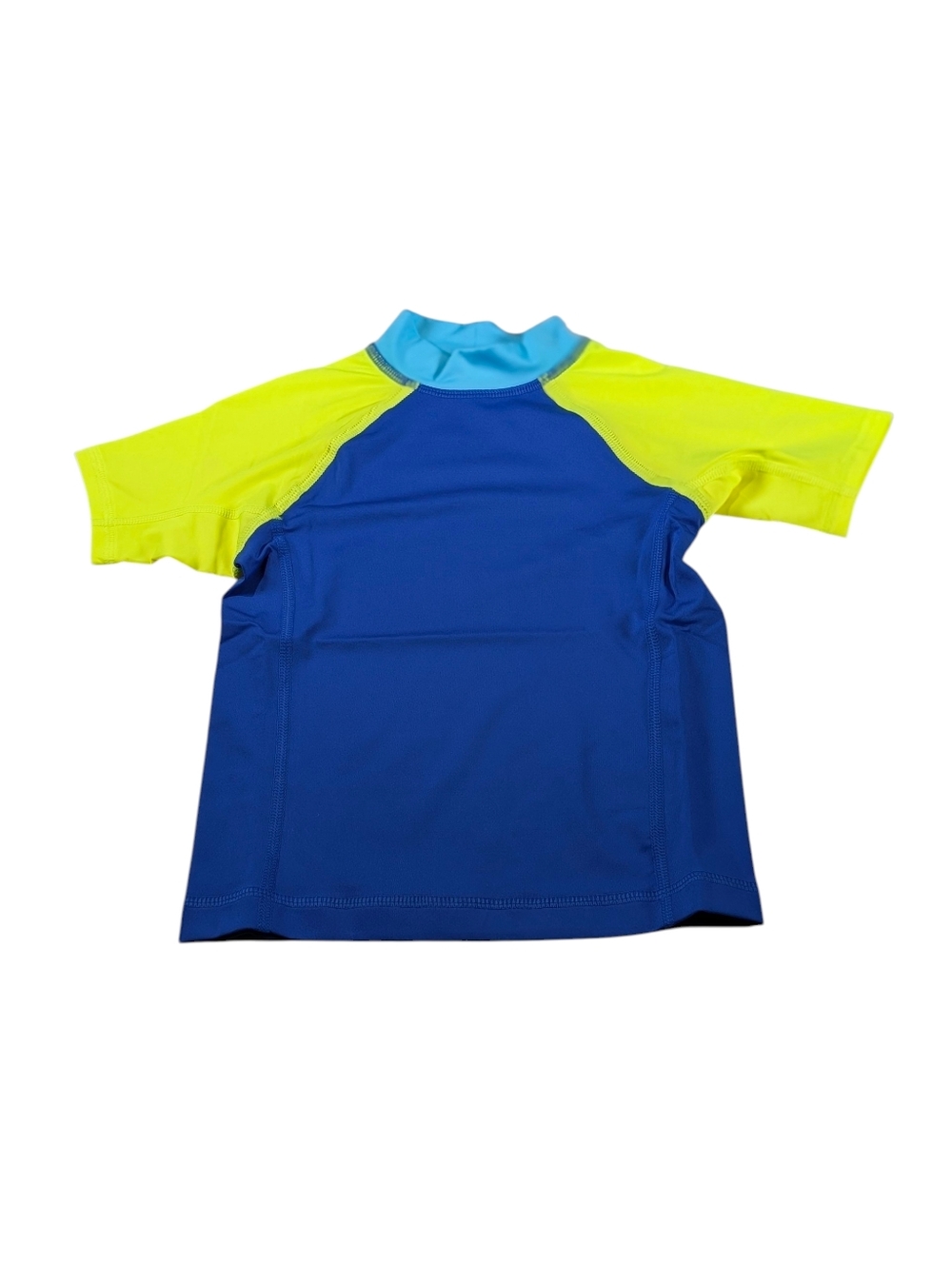 Lands End Blue & Yellow Rash Guard Swim Shirt Size XXS
